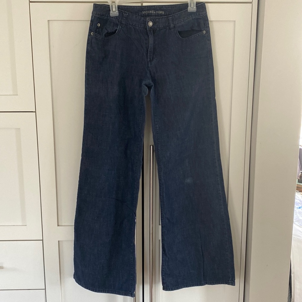 Michael Kors Wide Flared Leg Jeans